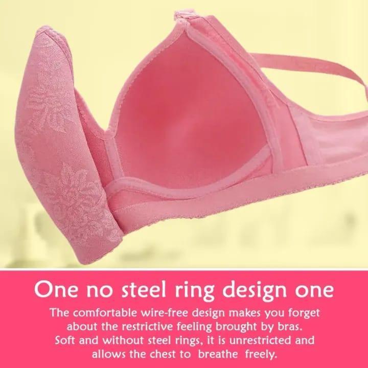 Silk Sequins Padded Push Up Bra