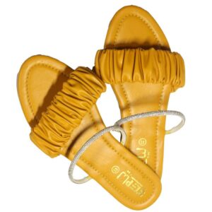 Women’s Yellow Rexine Casual Flats