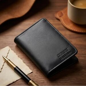 Men’s PU Leather Wallet Black Brown 6 Card Holder