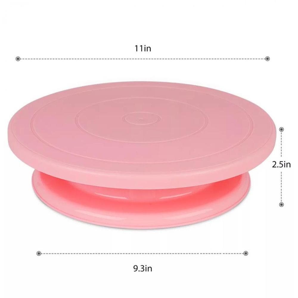 Rotating Cake Turntable Plastic White (11 inch)