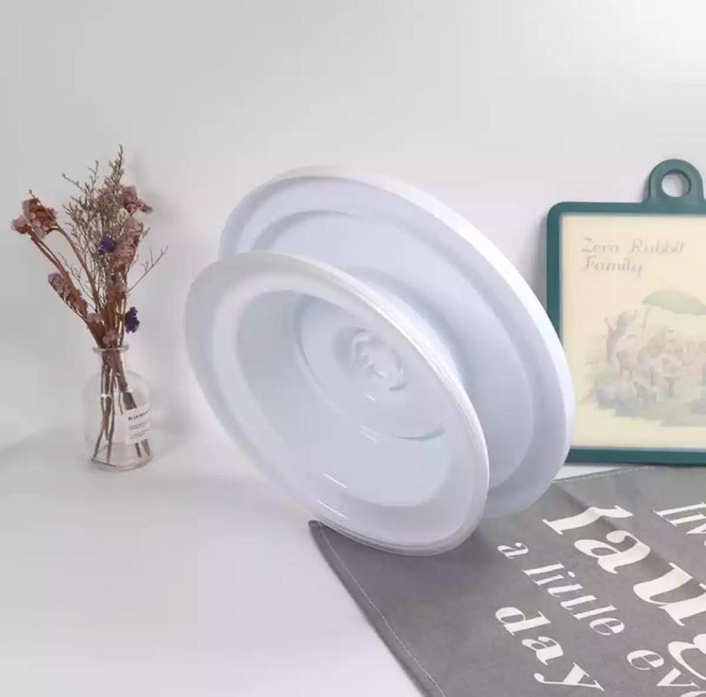 Rotating Cake Turntable Plastic White (11 inch)