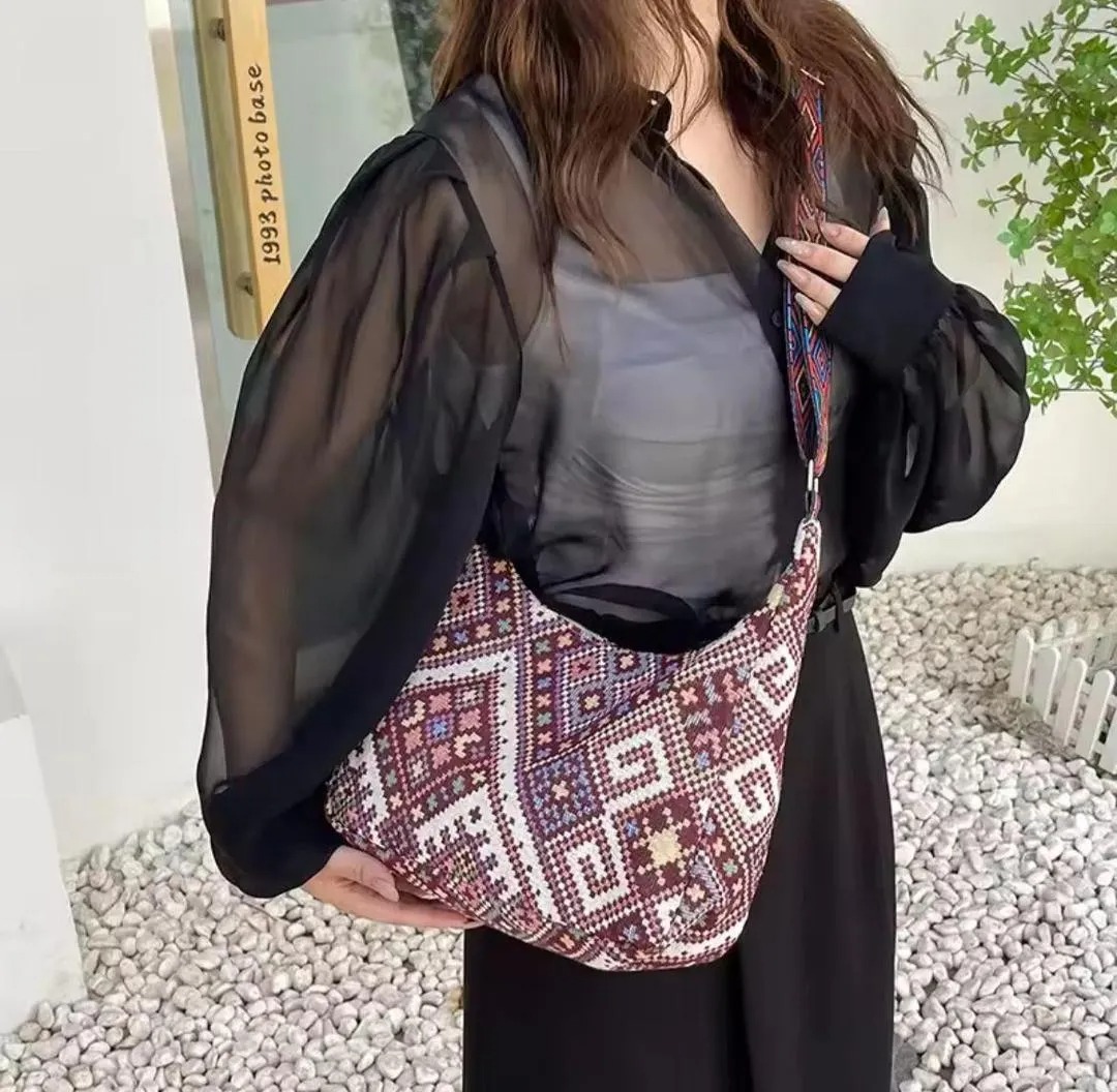 Canvas Shoulder Bag For Women's