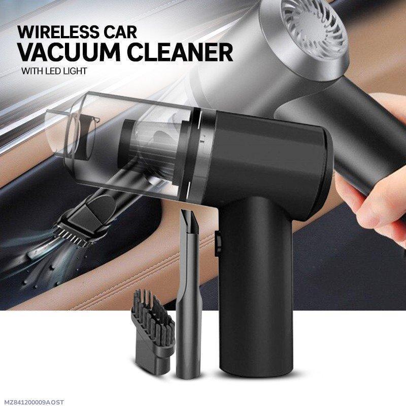 Wireless Car Vacuum Cleaner with LED Light Black