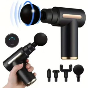 Mini Massager Gun – 3 Pcs with Interchangeable Heads