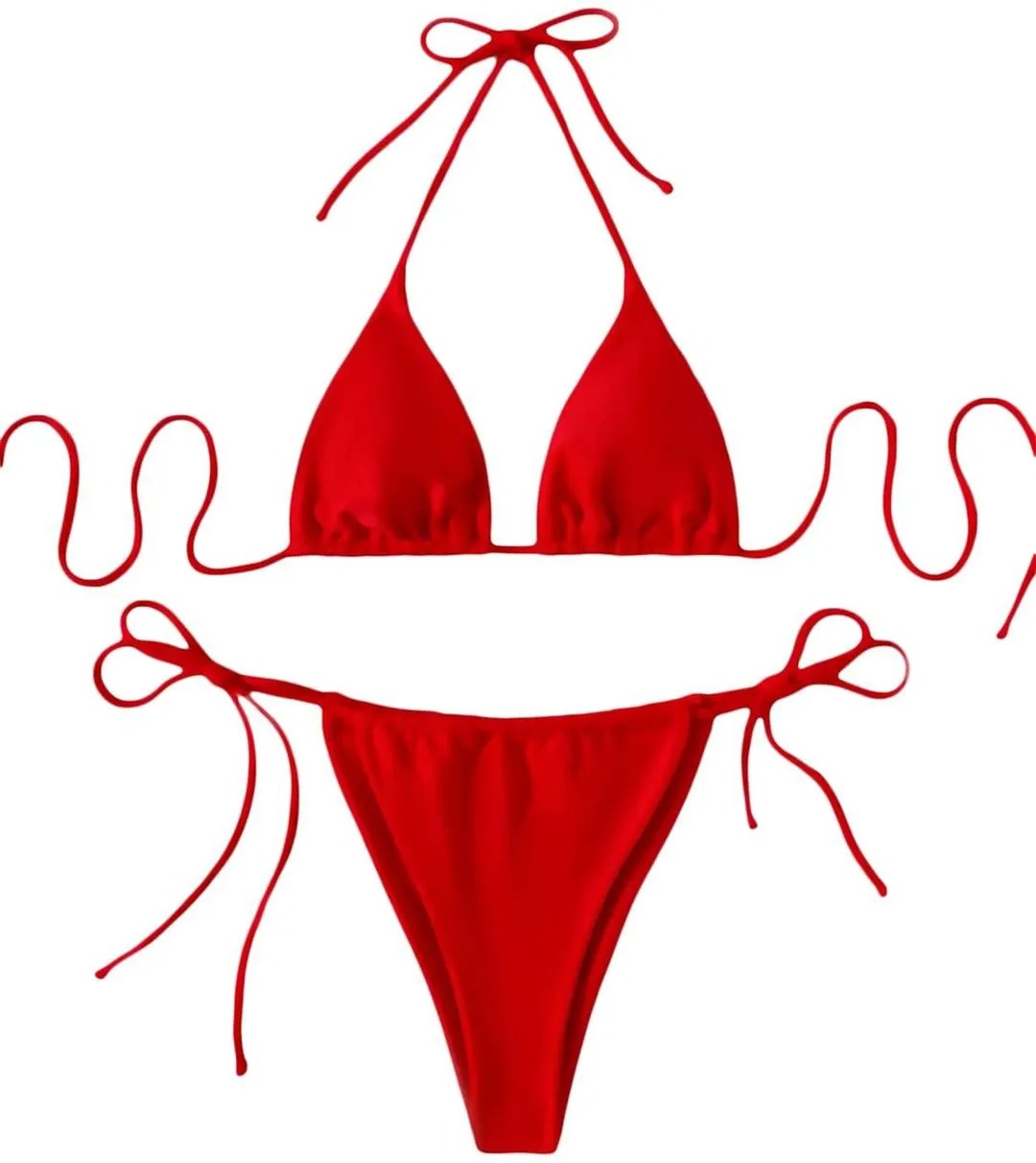 Silk Plain Light Weight Bikini Set