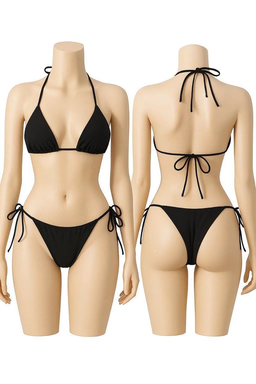 Silk Plain Light Weight Bikini Set