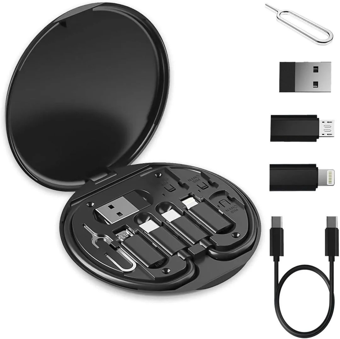 5-in-1 60W Fast Charging Cable Set Black
