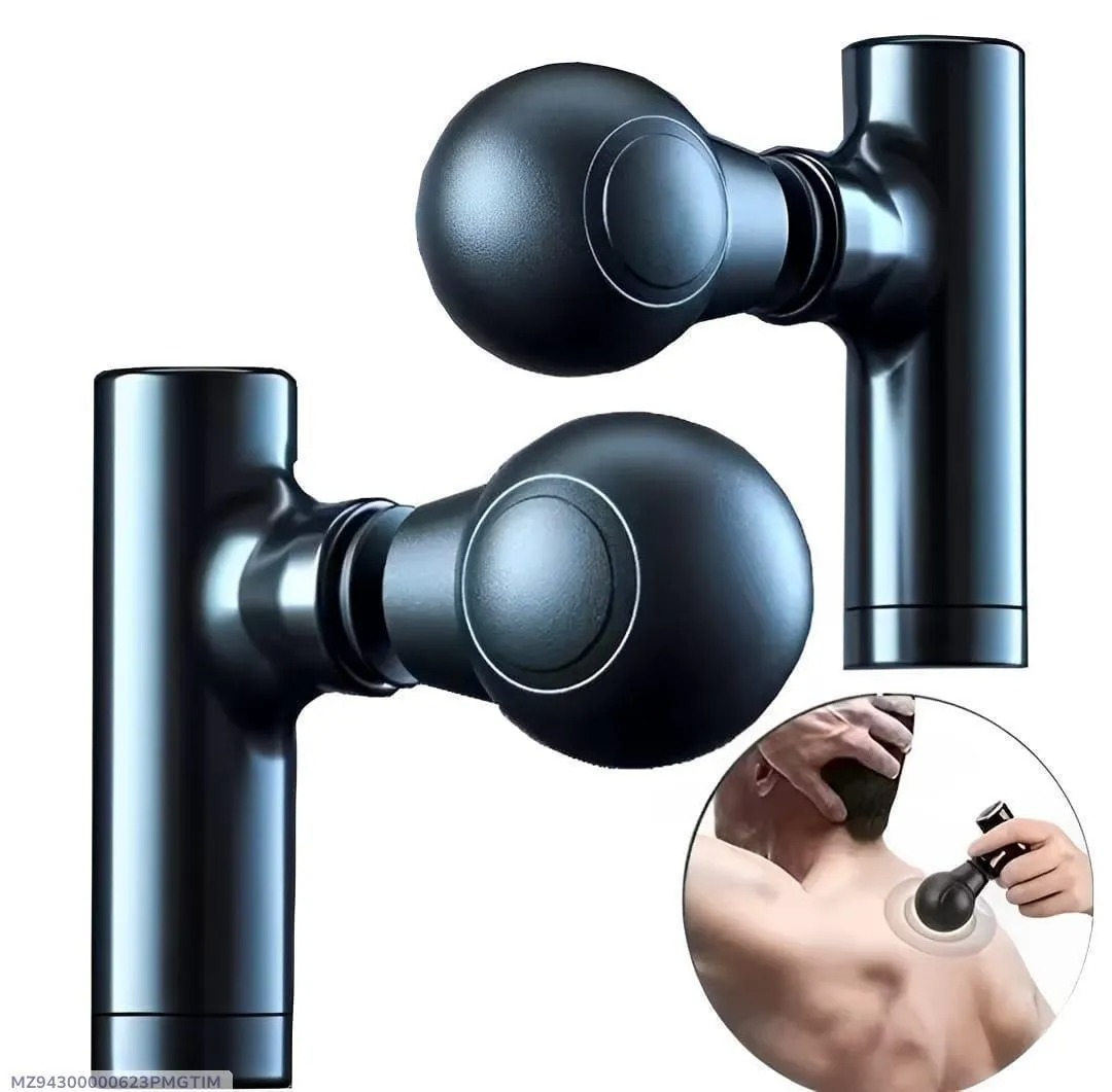 Mini Massager Gun Black ABS Portable