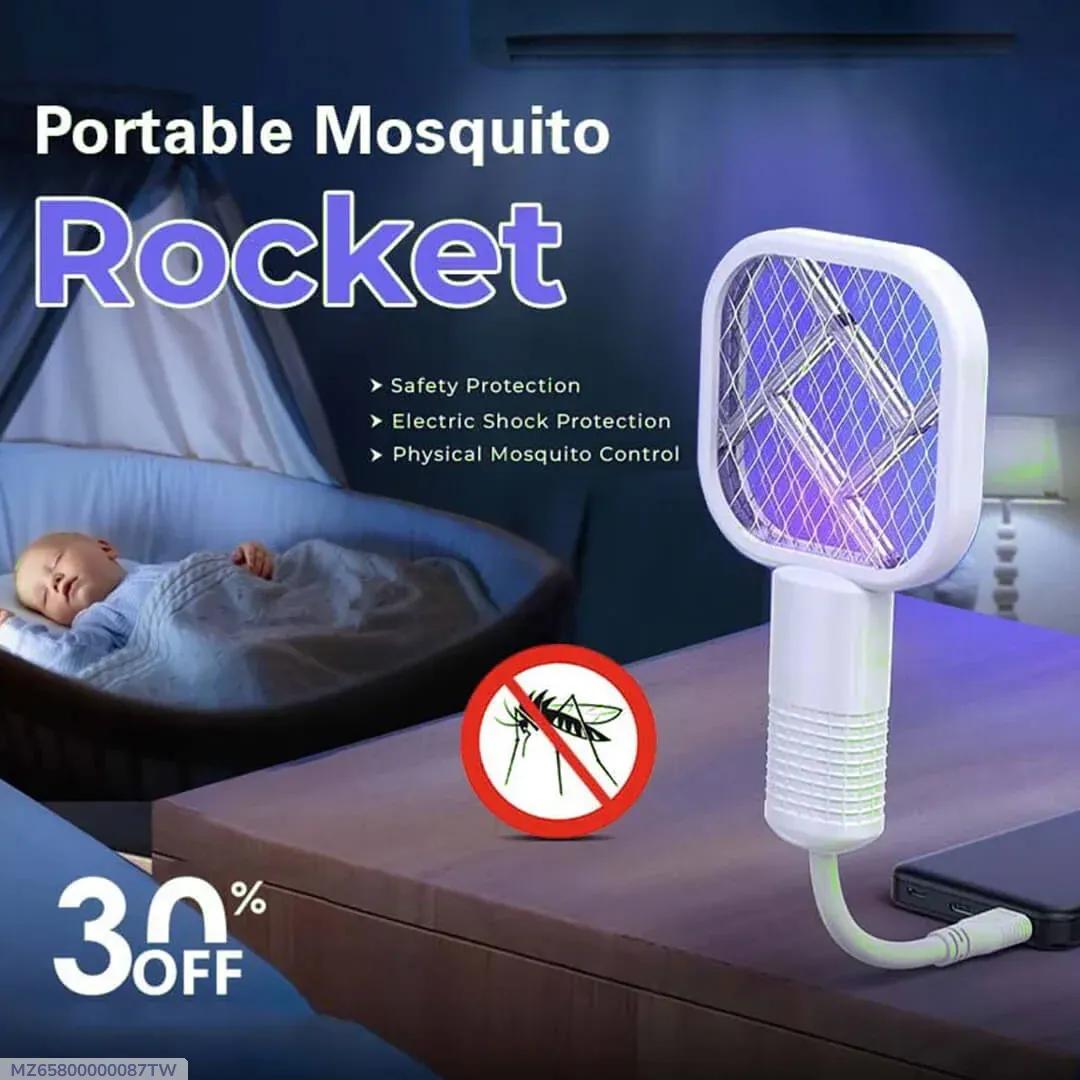 Electric Mosquito Swatter with Safety & USB Charging