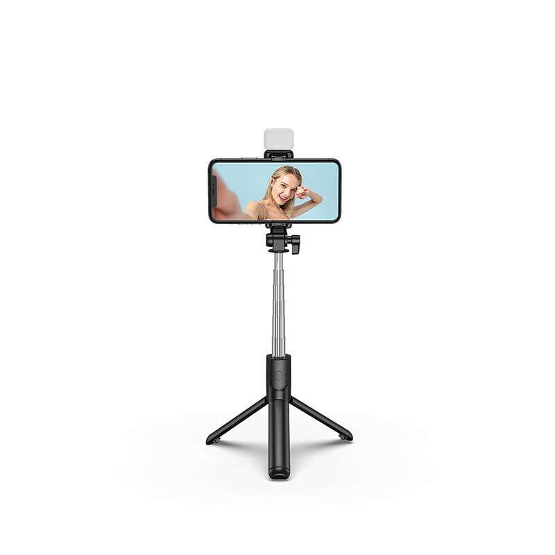 Compatible with Apple, Bluetooth Fill Light Selfie Stick Outdoor