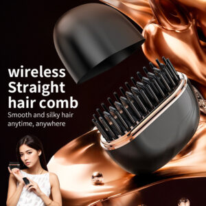 Mini Hair Straightening Comb Wireless Charging Portable Multifunctional Hair