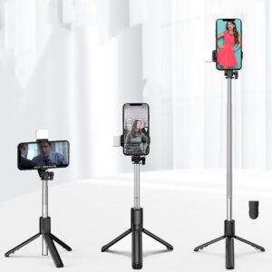 Compatible with Apple, Bluetooth Fill Light Selfie Stick Outdoor
