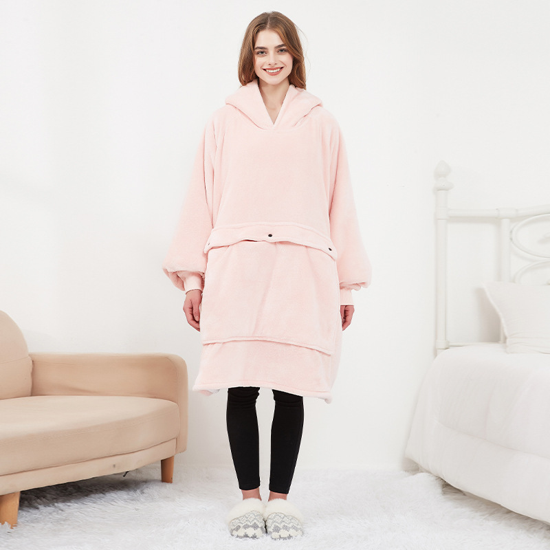 USB Heated Wearable Hoodie Blanket Oversized