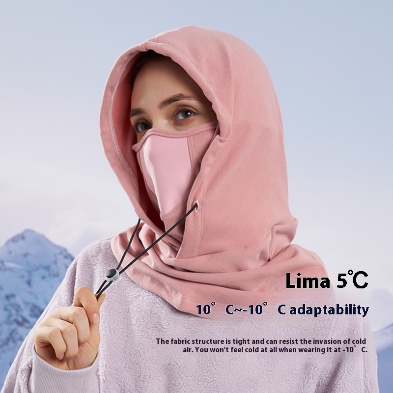 Winter Thermal Fleece Scarf Ski Face Mask Neck Warmer Hood