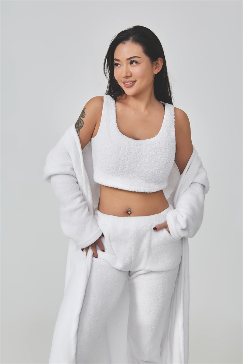 Cozy Pajama Set, 3 Piece Lounge Set, Cute Loungewear, Warm Suit Sets