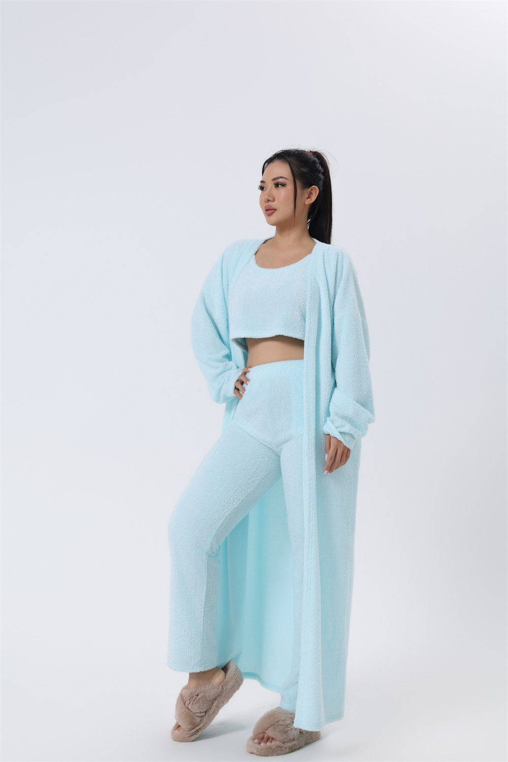 Cozy Pajama Set, 3 Piece Lounge Set, Cute Loungewear, Warm Suit Sets