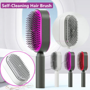 Self Cleaning Hair Brush For Women Pressed Hair Removal
